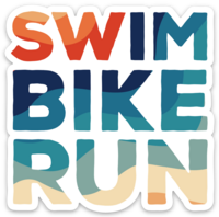 Endless Summer Swim Bike Run Sticker
