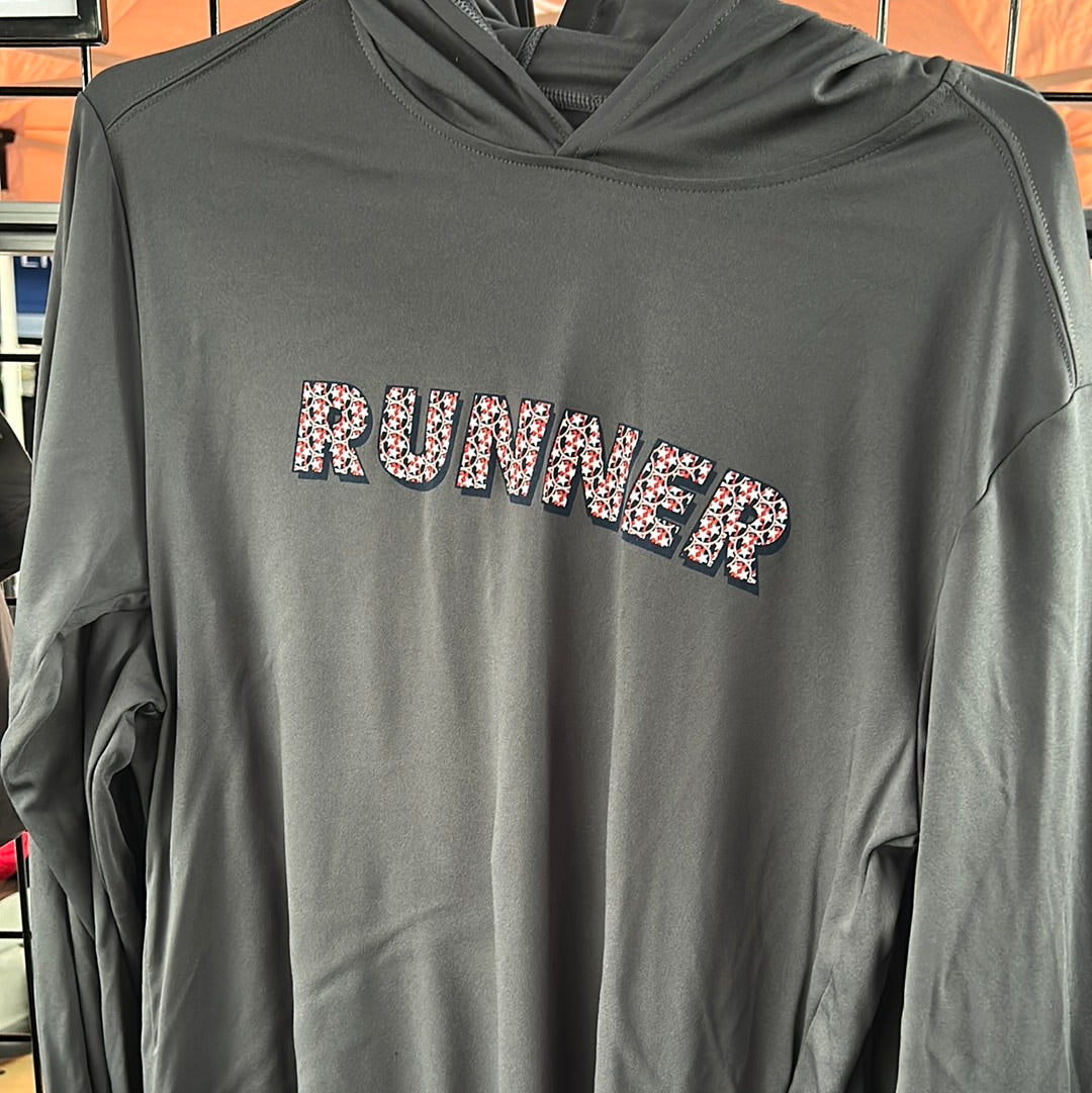 Runner Tri-Star Runners Pattern Performance Hoodie