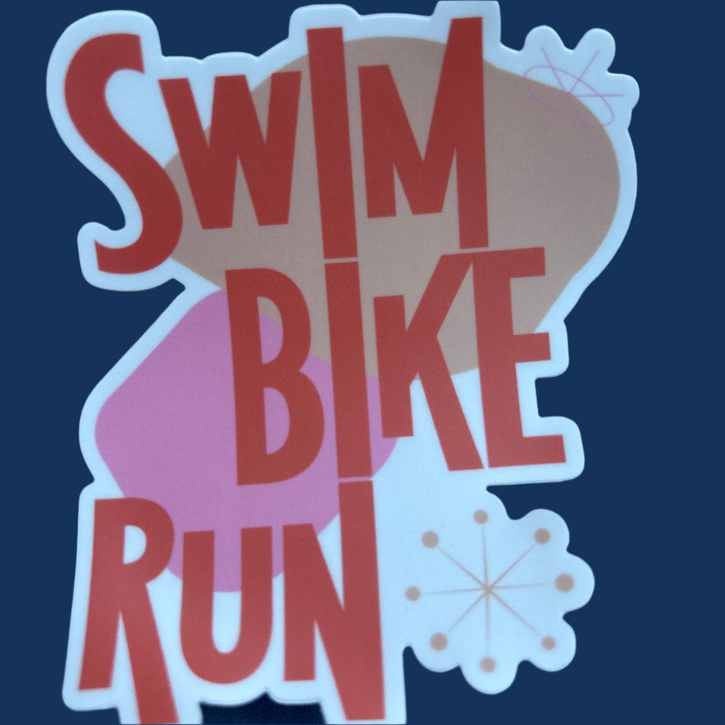 Atomic Ranch Swim Bike Run Sticker