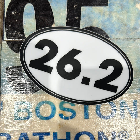 26.2 Marathon Oval sticker