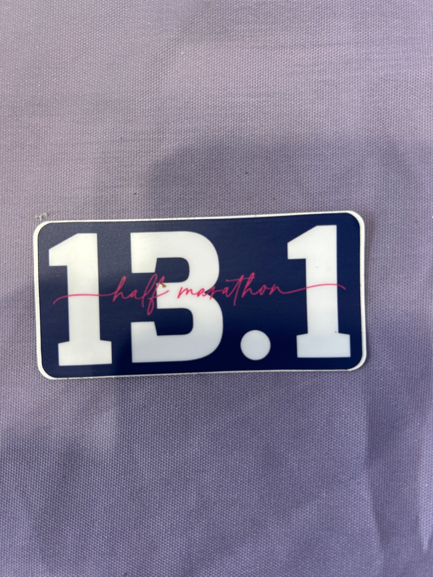 13.1 Half Marathon scripted Sticker