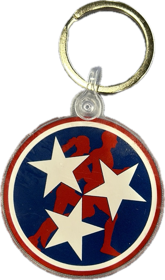 Tri Star Runners Keychain