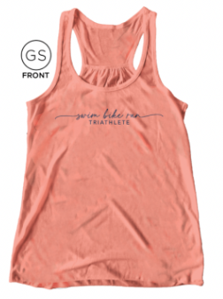 Scripted Swim Bike Run Women's Flowy Tank