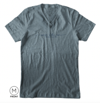 Scripted Swim Bike Run Women's V-Neck Shirt