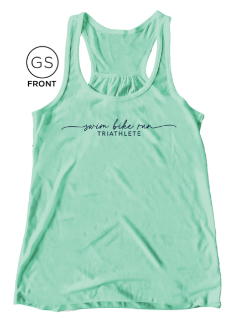 Scripted Swim Bike Run Women's Flowy Tank
