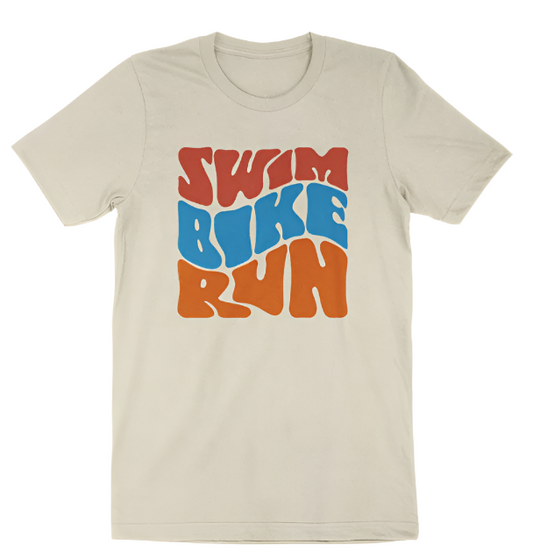 Groovy Swim Bike Run Shirt