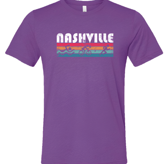 Retro Nashville Triathlon Short Sleeve Shirt
