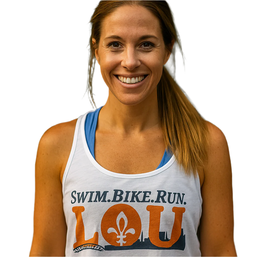 SWIM. BIKE. RUN. LOU. Women’s Louisville Triathlon Festival Tank