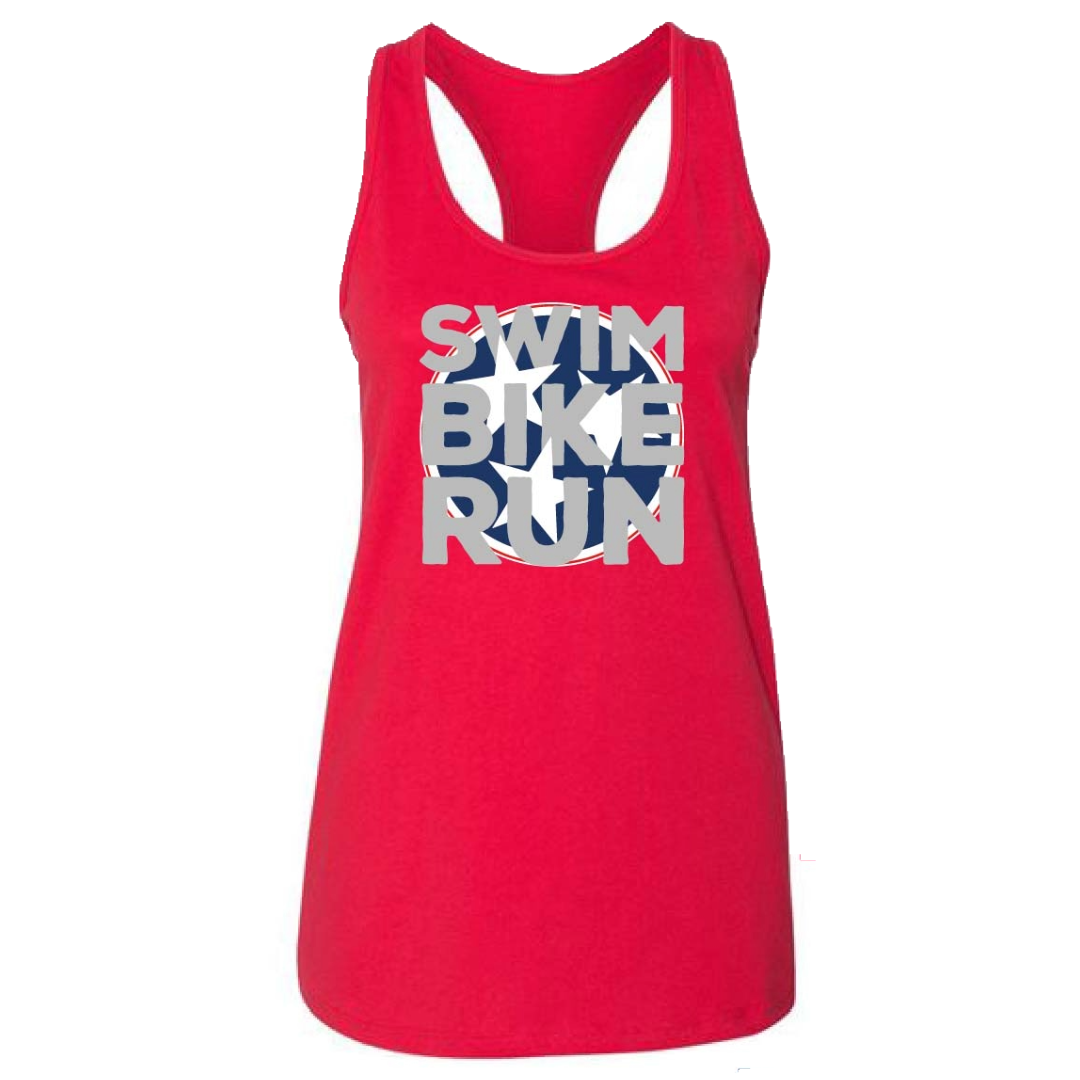 TriStar Swim Bike Run Women's Triathlon Racerback Tank