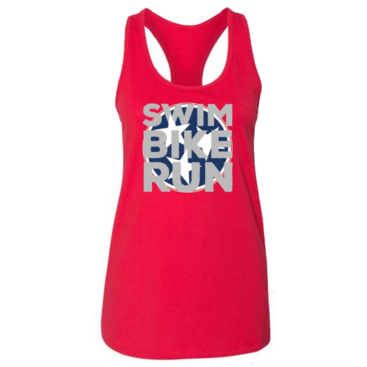 TriStar Swim Bike Run Women's Triathlon Racerback Tank