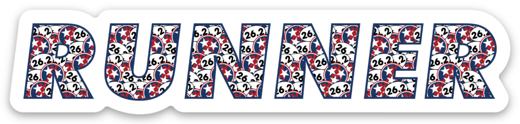 Tennessee Tri Star Runner Sticker
