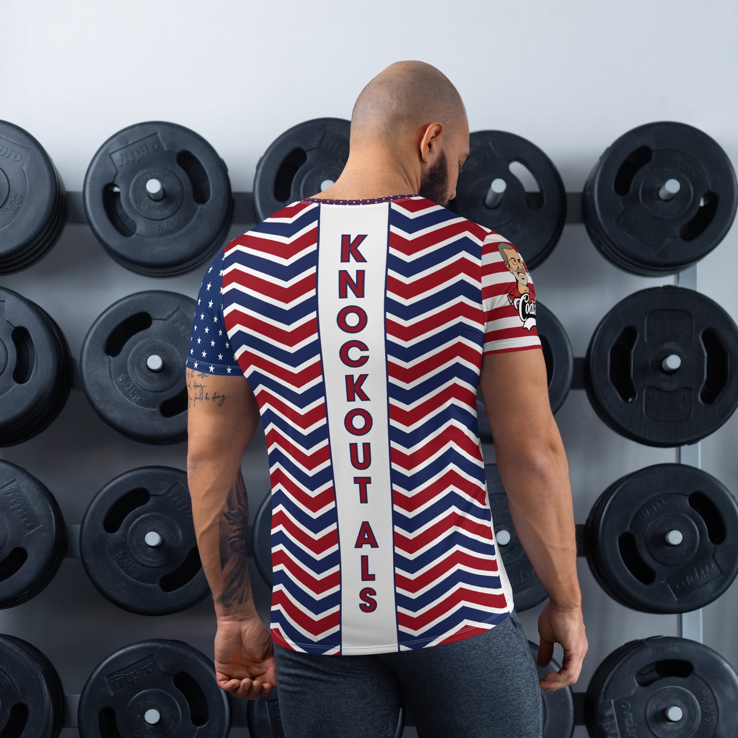 Knockout ALS Red White and Boom Race Shirt