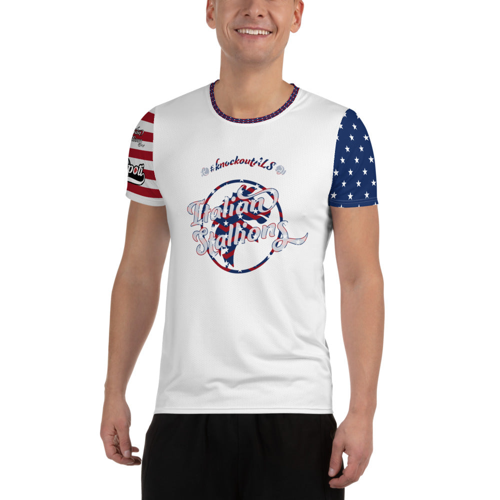 Knockout ALS Red White and Boom Race Shirt