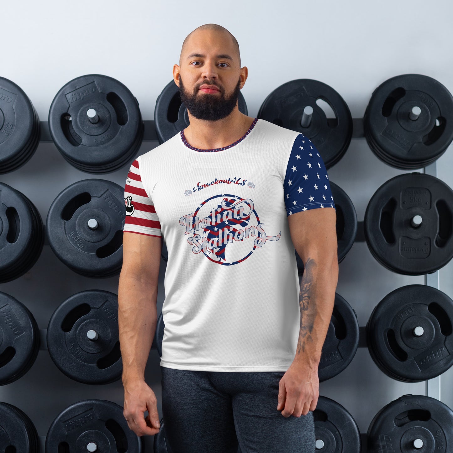 Knockout ALS Red White and Boom Race Shirt