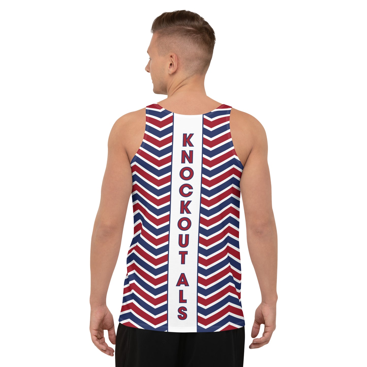 Knockout ALS Red White and Boom Unisex Tank Top