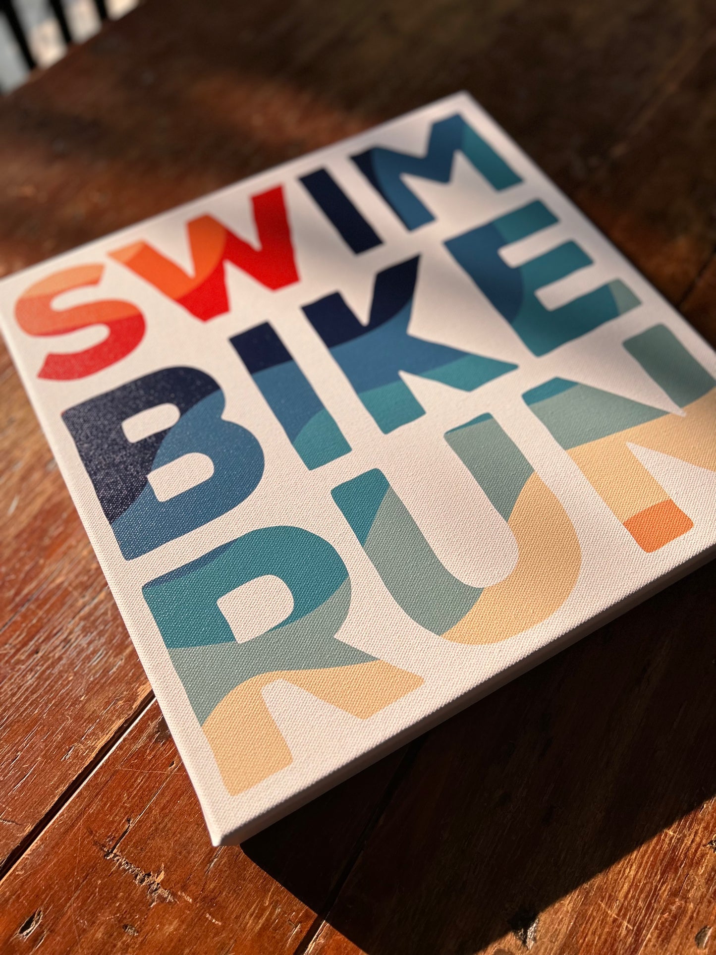 Endless Summer Swim Bike Run Canvas Print