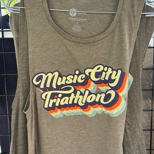 Music City Triathlon Vintage Muscle Tank