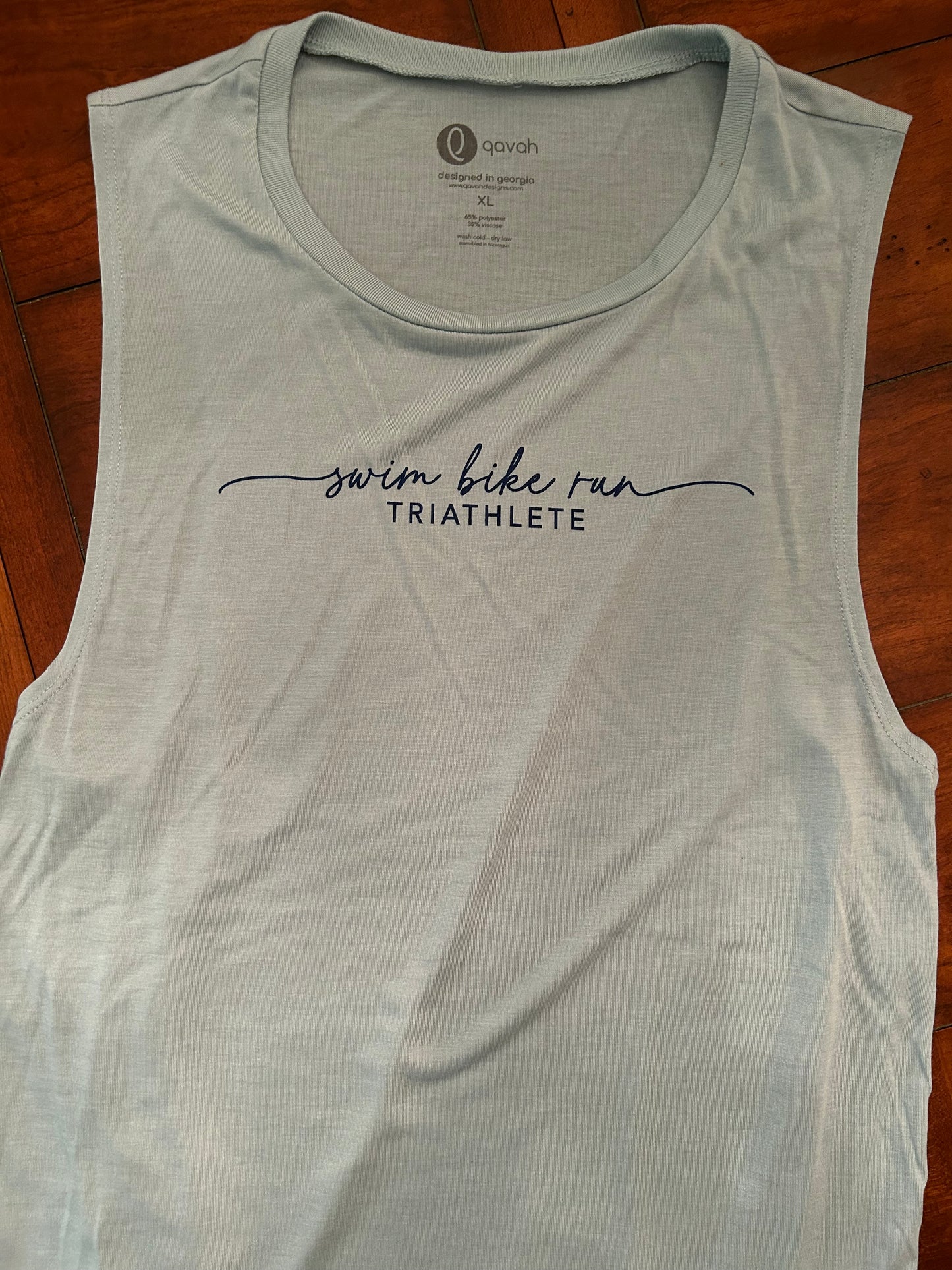 Scripted Swim Bike Run Women's Muscle Tank