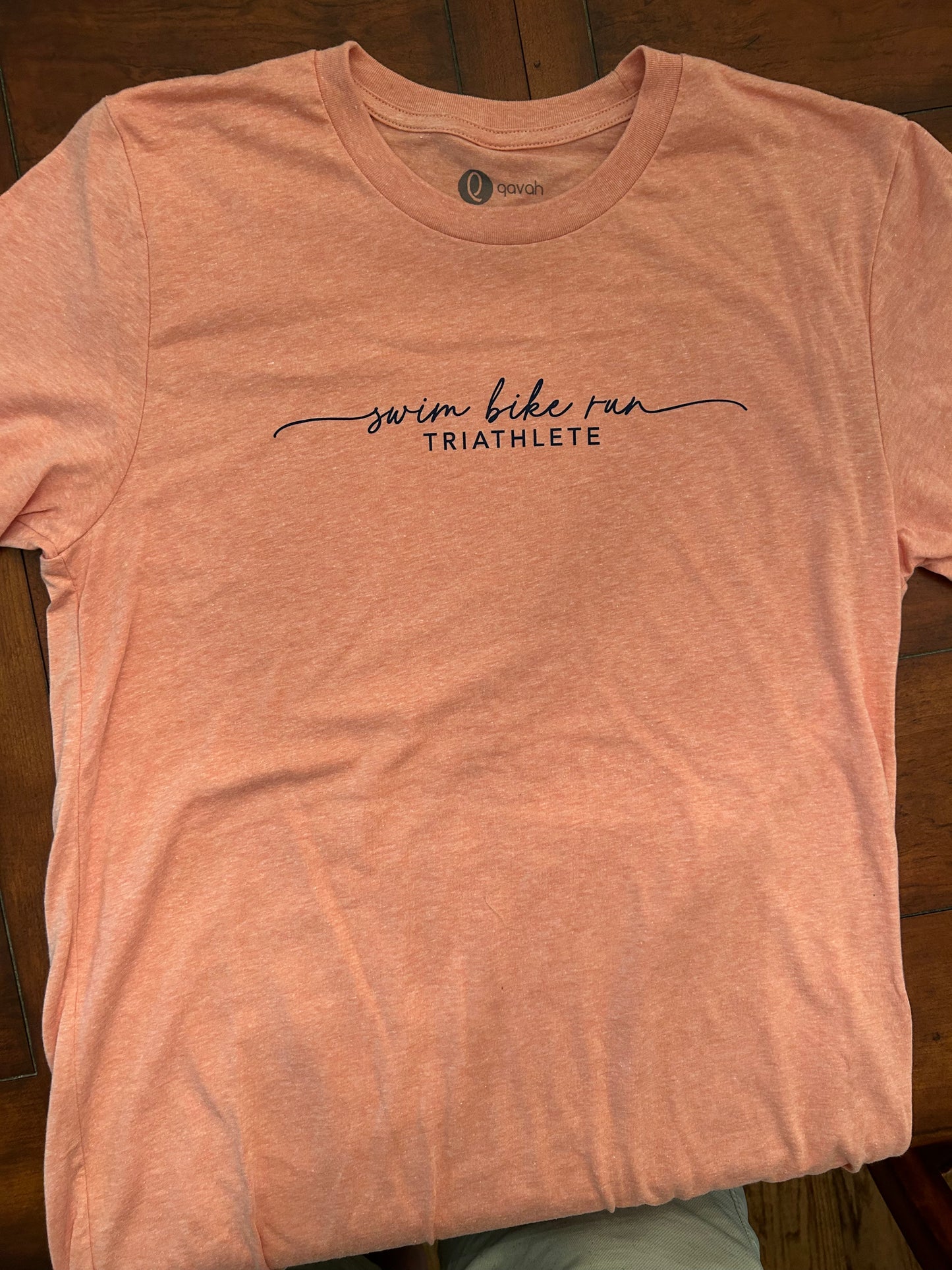 Scripted Swim Bike Run Women's Short Sleeve Shirt