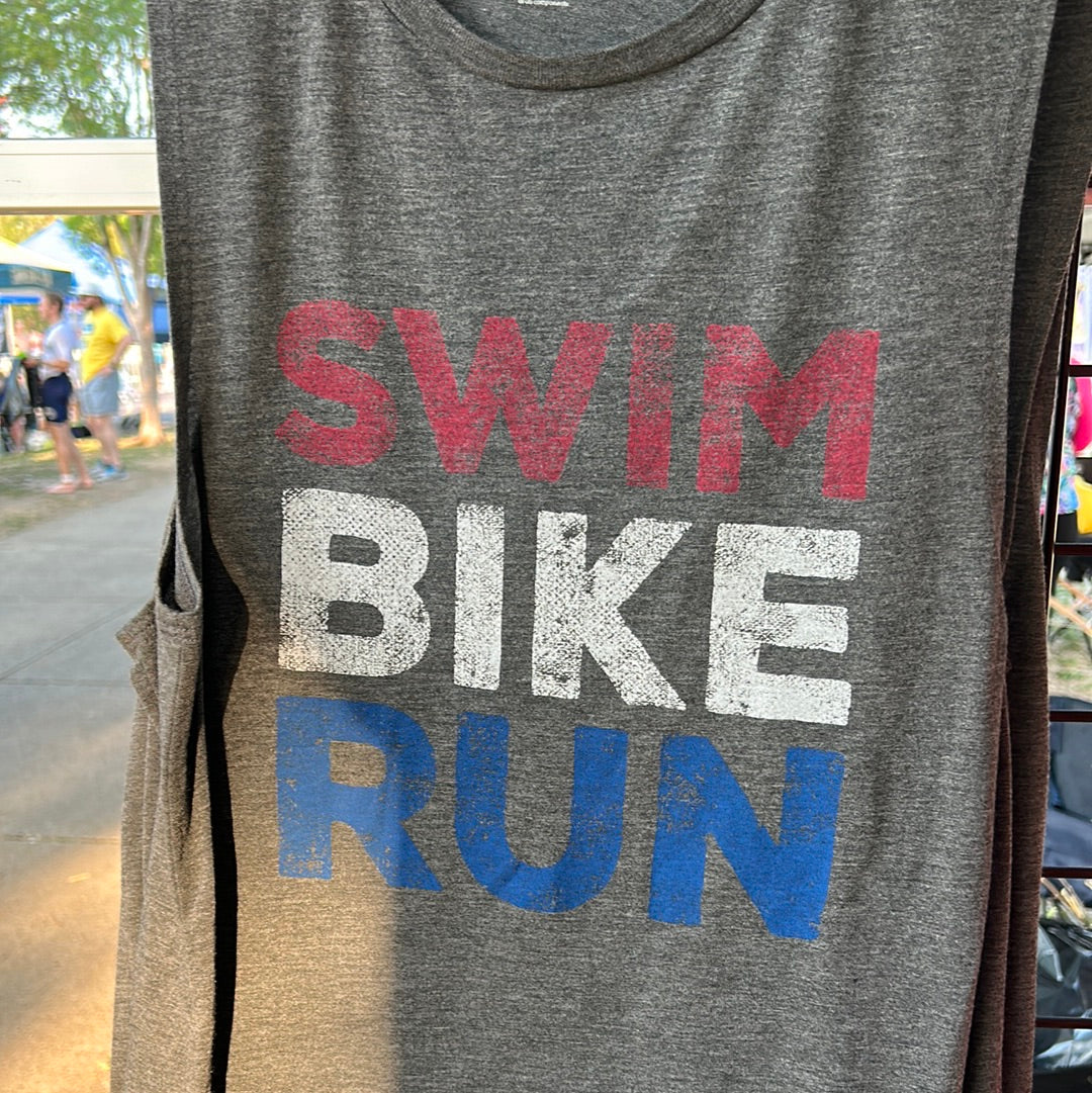 Swim Bike Run Women's Muscle Tank