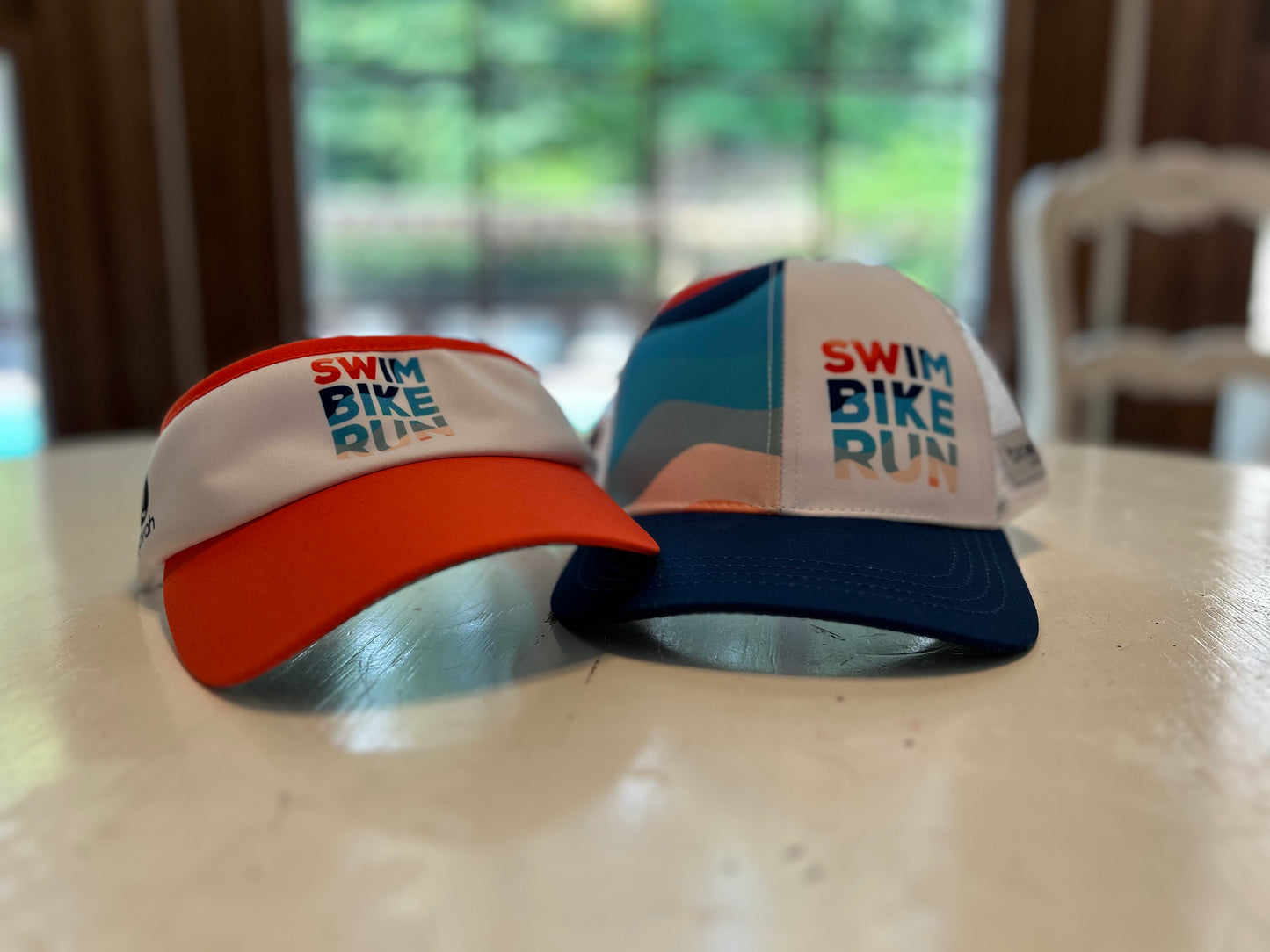Endless Summer Swim Bike Run Technical Trucker Running Hat