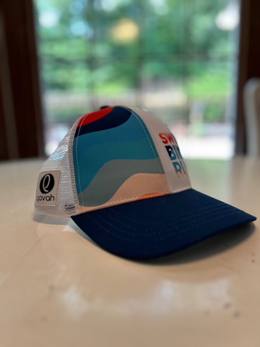 Endless Summer Swim Bike Run Technical Trucker Running Hat