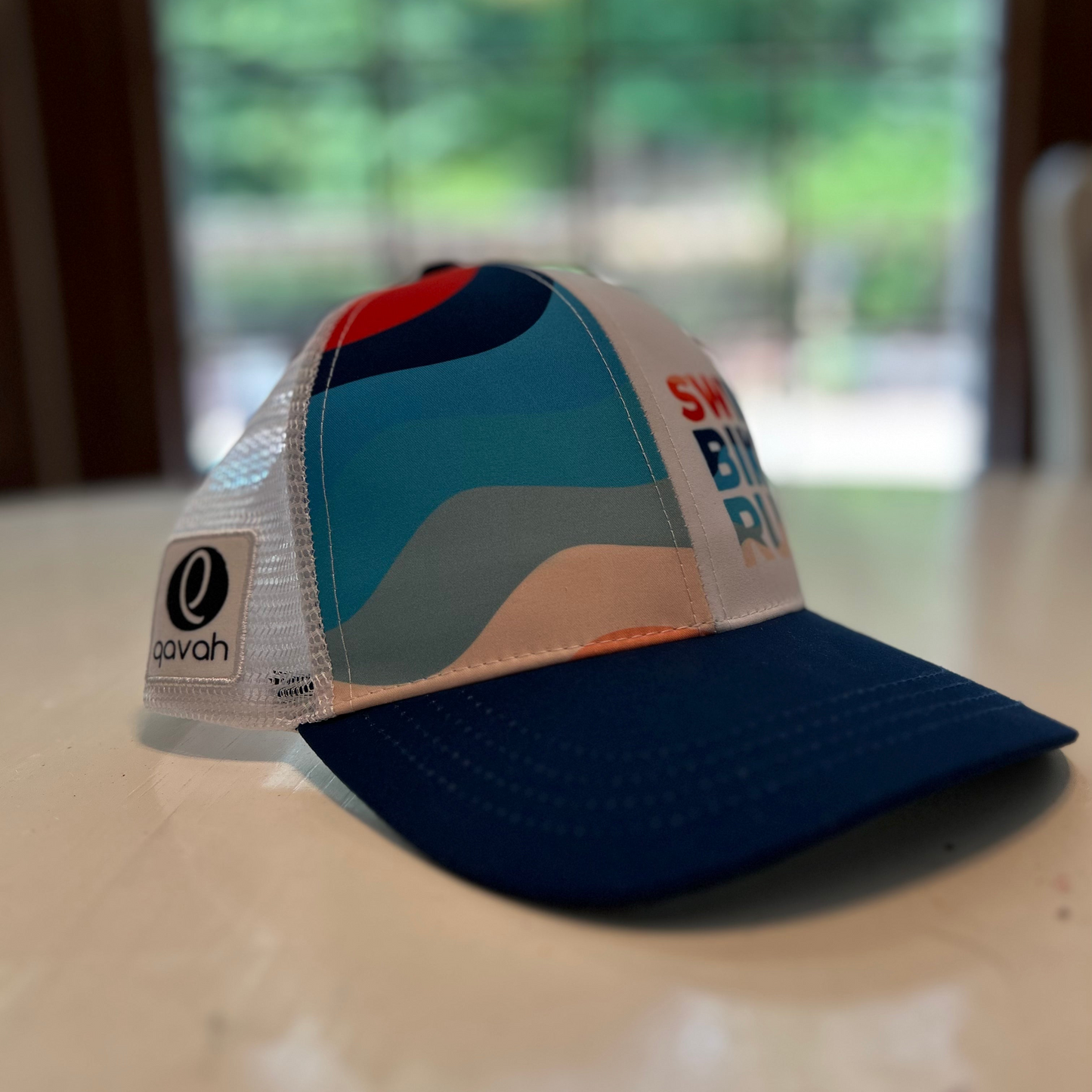Endless Summer Swim Bike Run Technical Trucker Running Hat