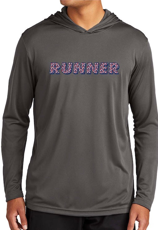 Runner Tri-Star Runners Pattern Performance Hoodie
