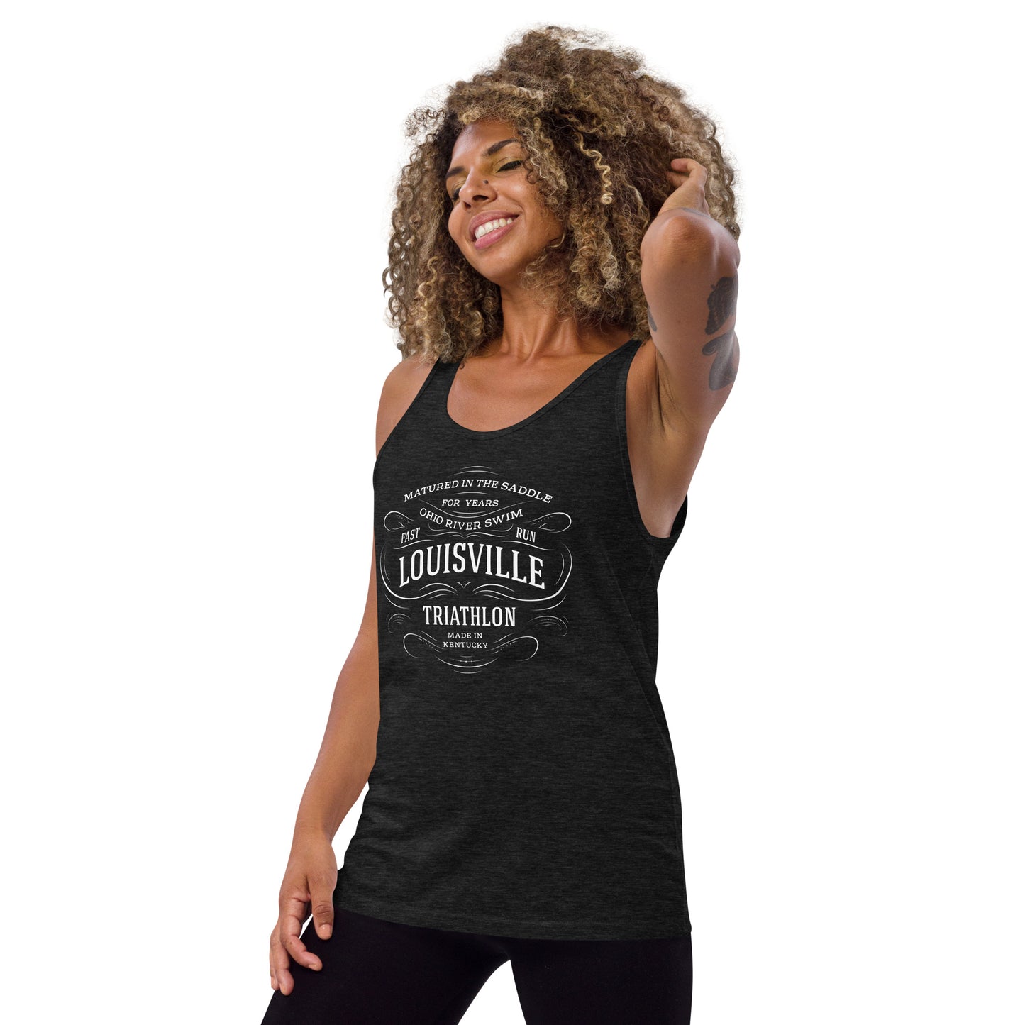 Louisville Triathlon Bourbon Whiskey Unisex Tank Top