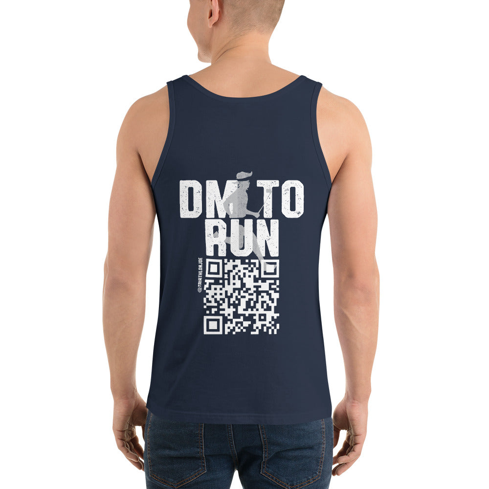 DM To Run with Triathlon Joe Unisex Tank Top