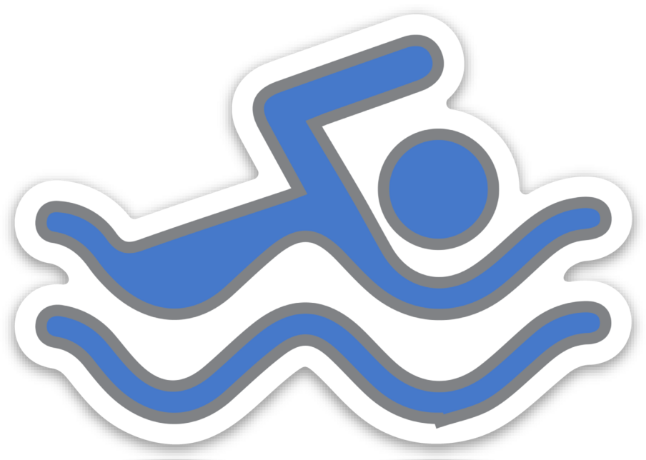 Swim Logo Sticker