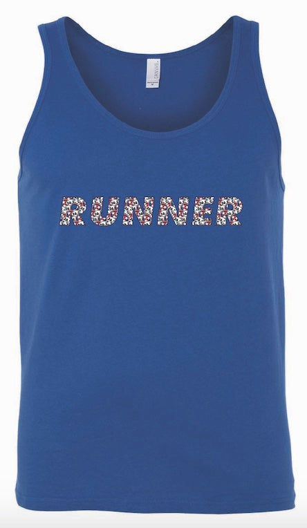 Runner Tri-Star Runners and 26.2 Marathon Pattern Unisex Tank