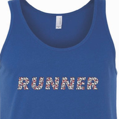 Runner Tri-Star Runners and 26.2 Marathon Pattern Unisex Tank