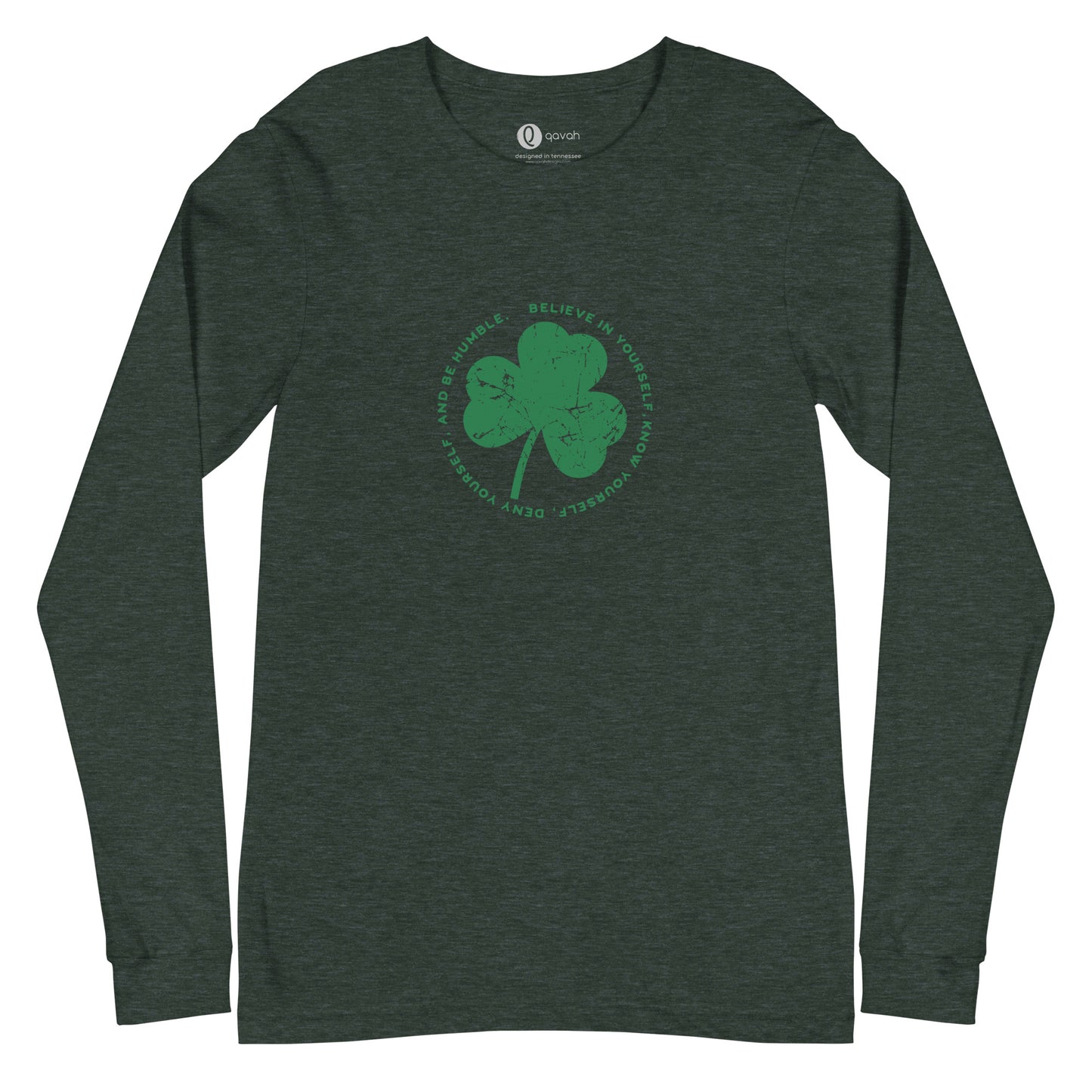 The John Treacy Principles of Running Shamrock Unisex Long Sleeve Tee