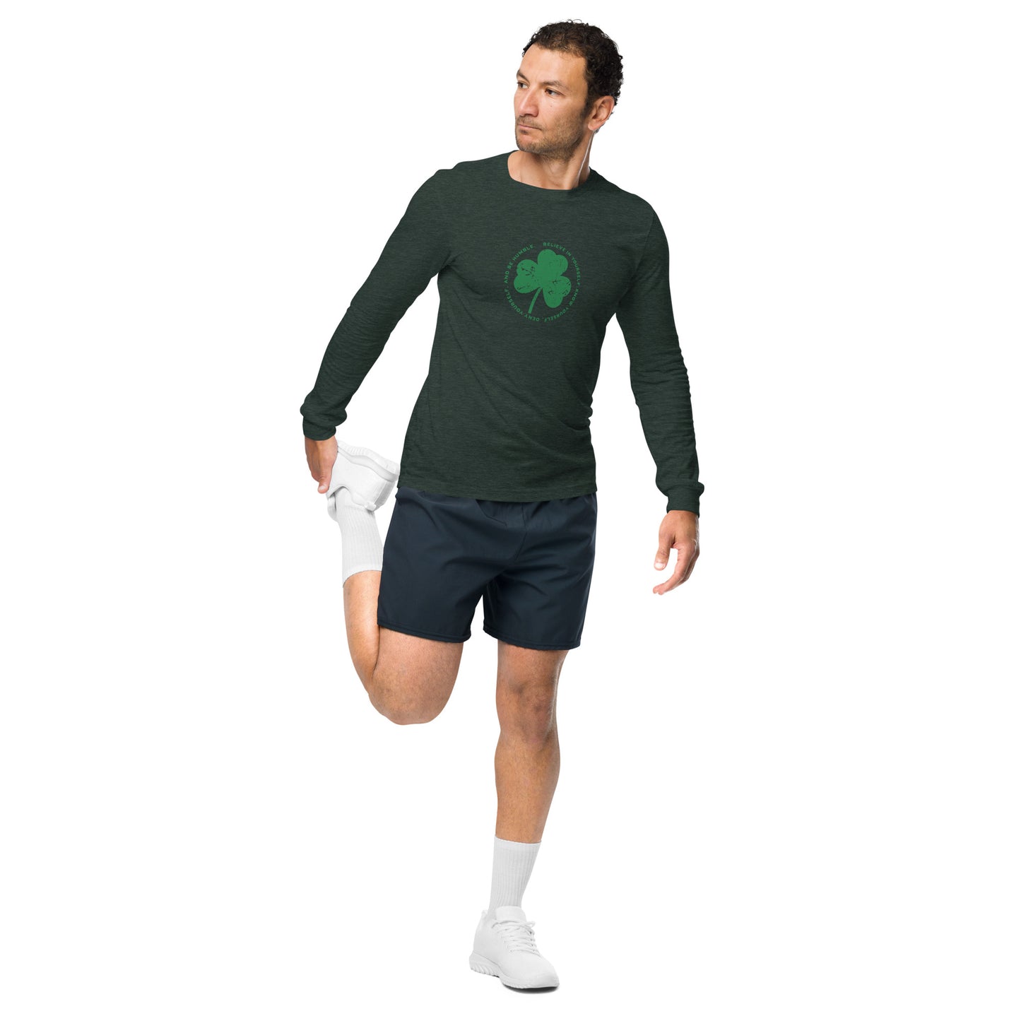 The John Treacy Principles of Running Shamrock Unisex Long Sleeve Tee