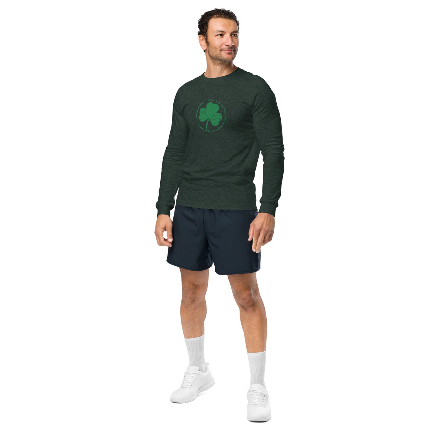 The John Treacy Principles of Running Shamrock Unisex Long Sleeve Tee