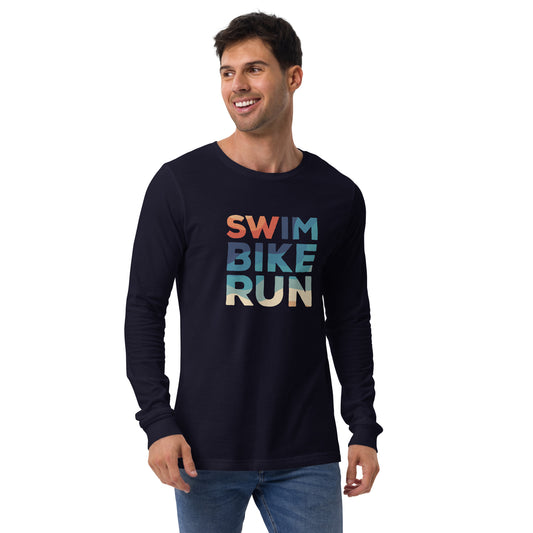 Endless Summer Swim Bike Run Long Sleeve Shirt