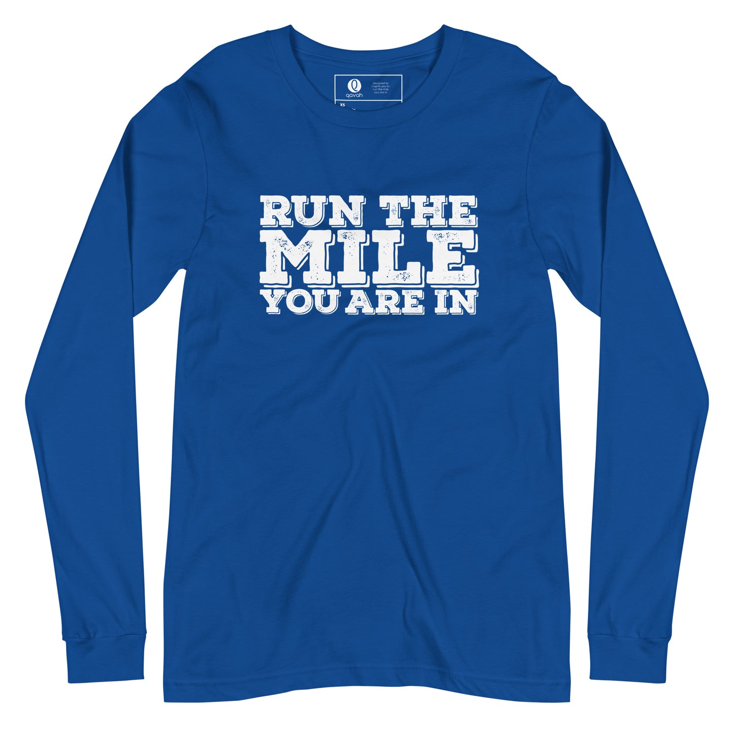 Run The Mile You Are In Block Unisex Long Sleeve Tee