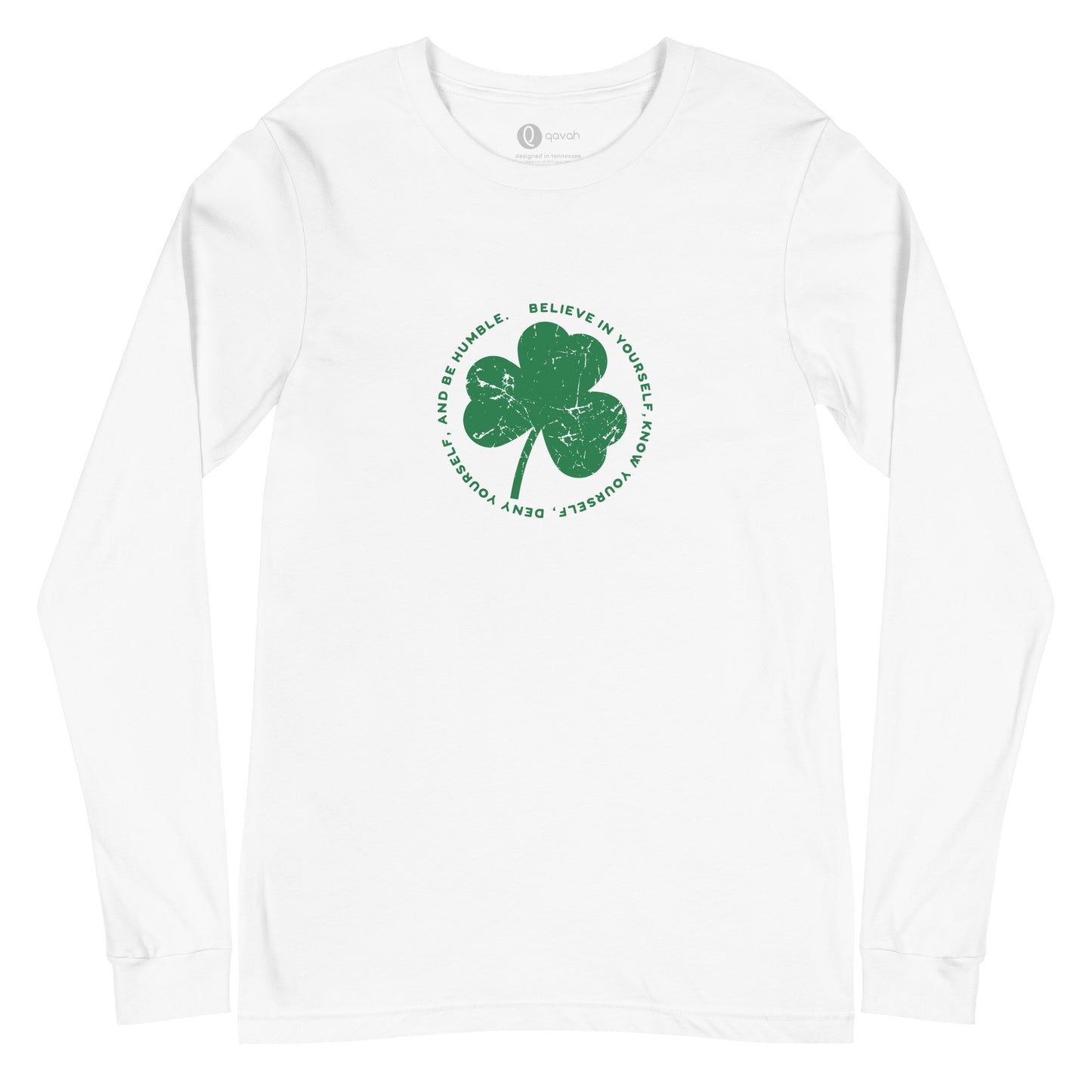 The John Treacy Principles of Running Shamrock Unisex Long Sleeve Tee