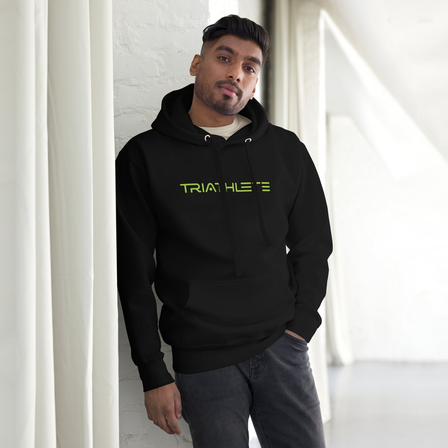 Ready for Takeoff Triathlete Unisex Hoodie - Lime Green