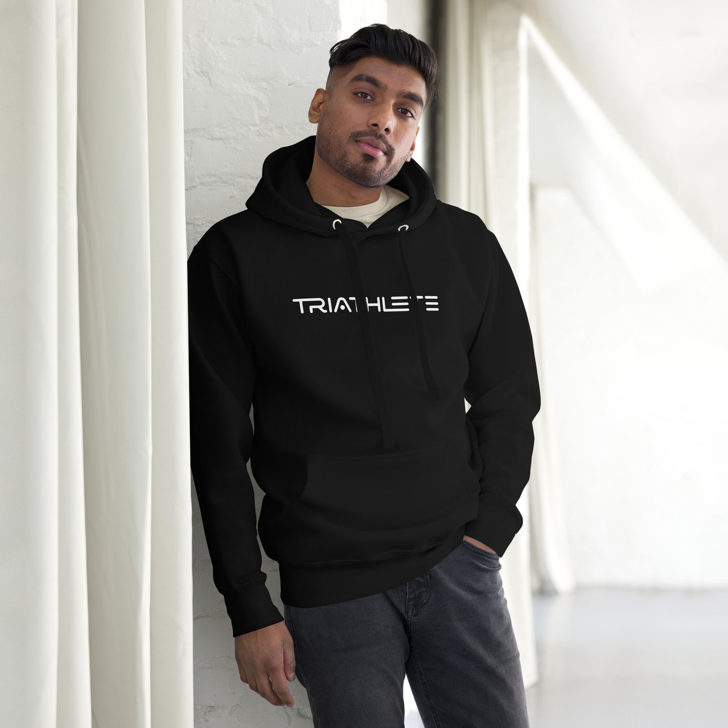 Ready for Takeoff Triathlete Unisex Hoodie - White