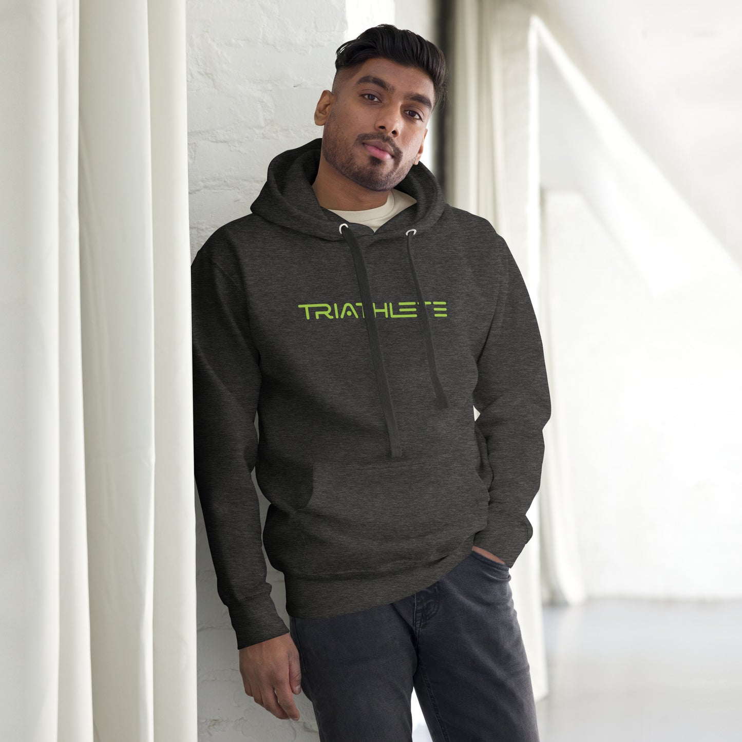 Ready for Takeoff Triathlete Unisex Hoodie - Lime Green