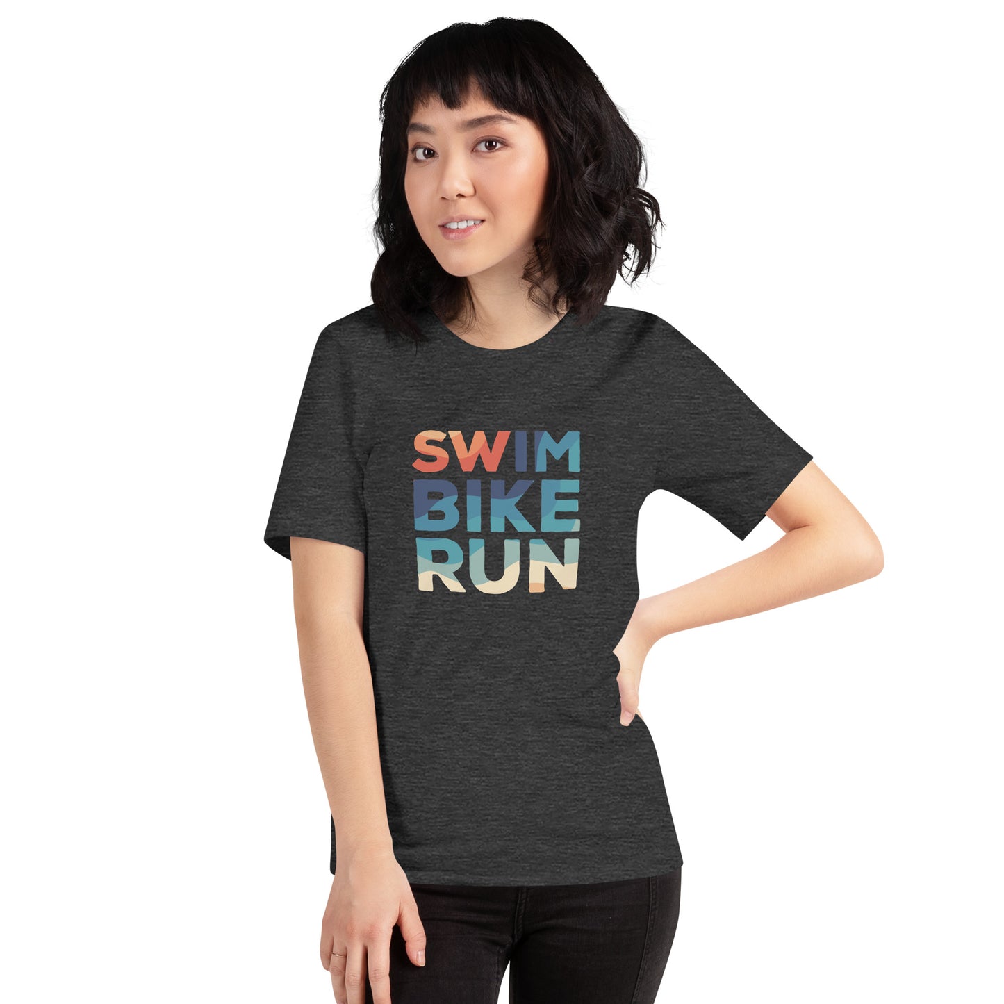 Endless Summer Swim Bike Run Short Sleeve Shirt