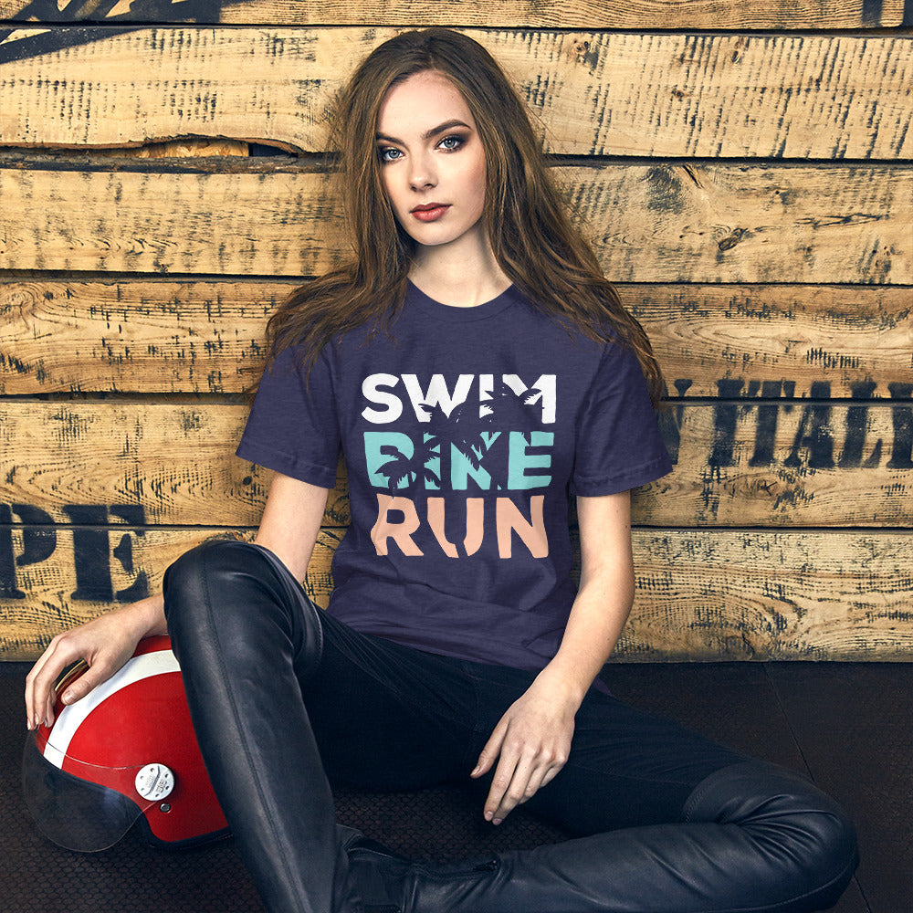 Beach Vibes Swim Bike Run Unisex Shirt