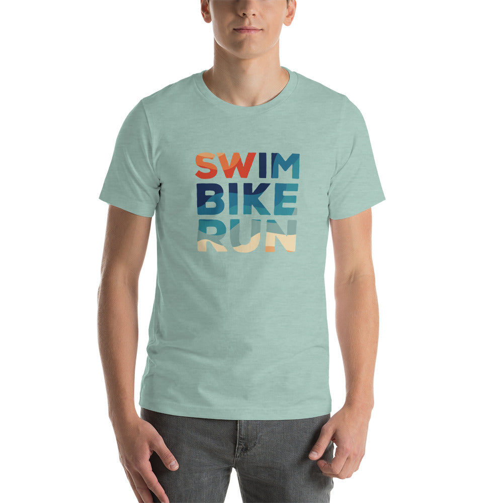 Endless Summer Swim Bike Run Short Sleeve Shirt