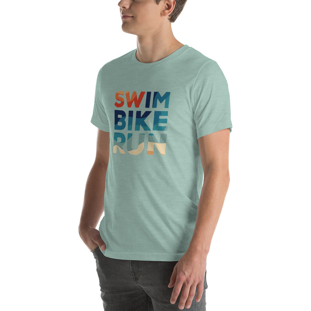 Endless Summer Swim Bike Run Short Sleeve Shirt