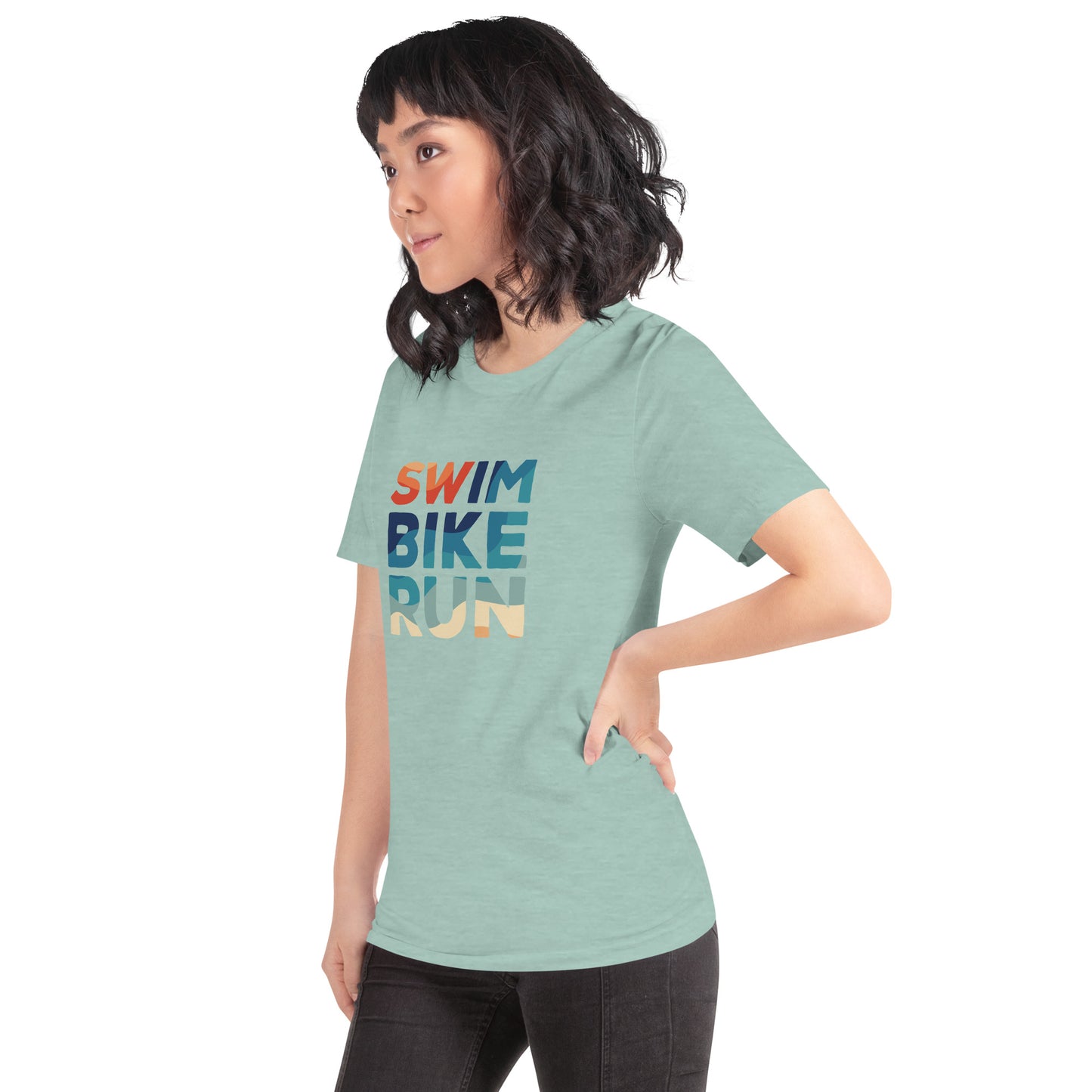 Endless Summer Swim Bike Run Short Sleeve Shirt