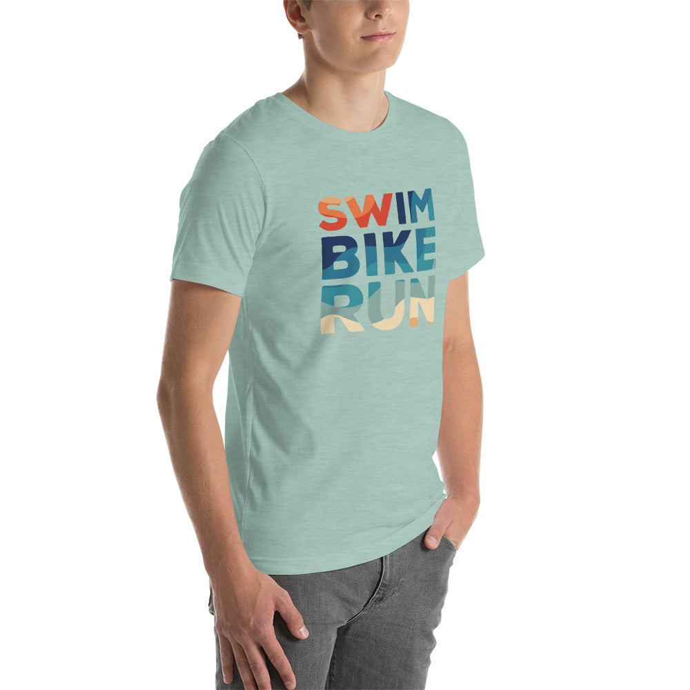 Endless Summer Swim Bike Run Short Sleeve Shirt