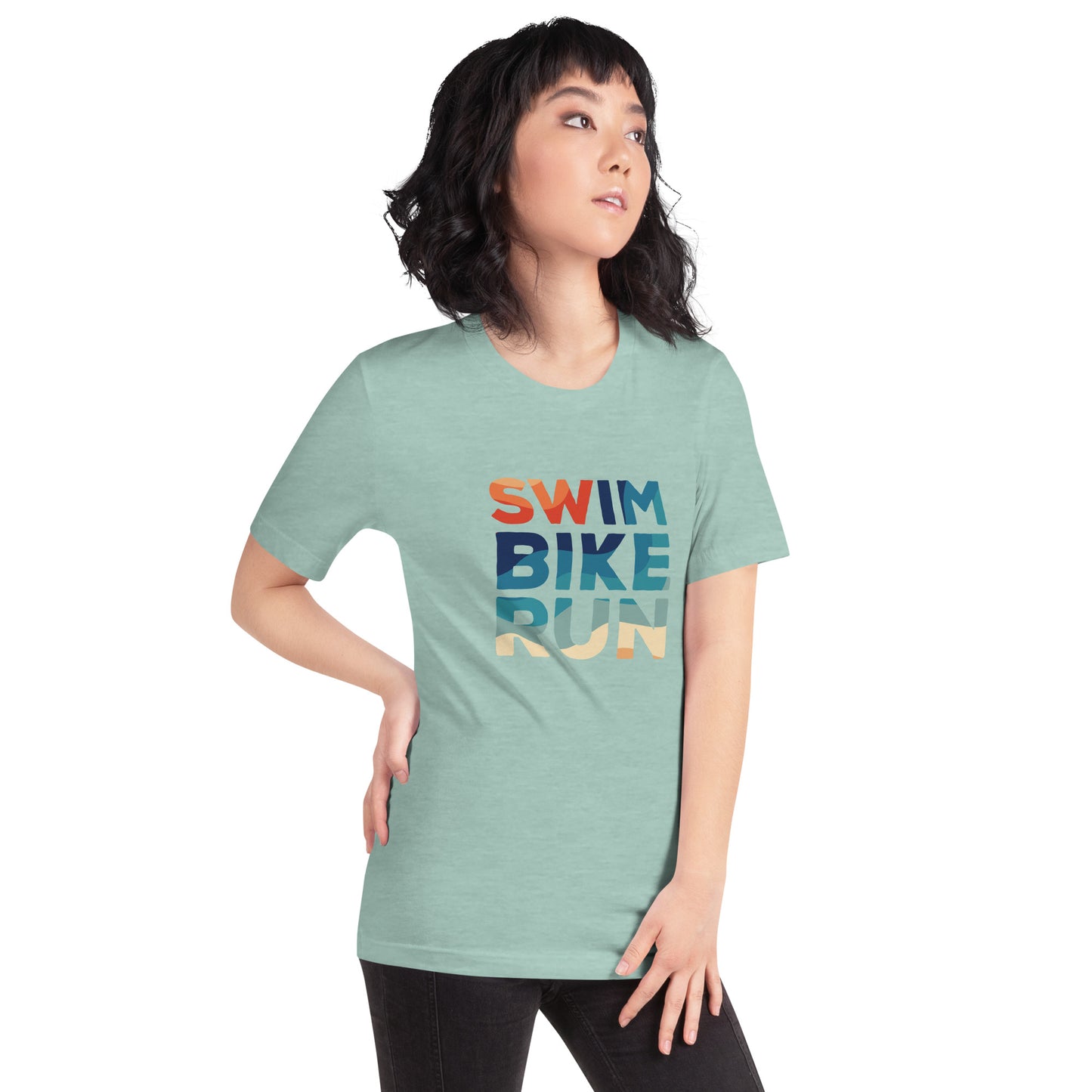 Endless Summer Swim Bike Run Short Sleeve Shirt
