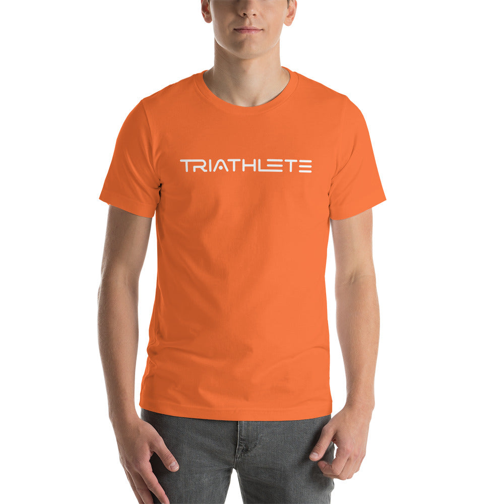 Triathlete Ready for Takeoff White Print Short Sleeve Shirt